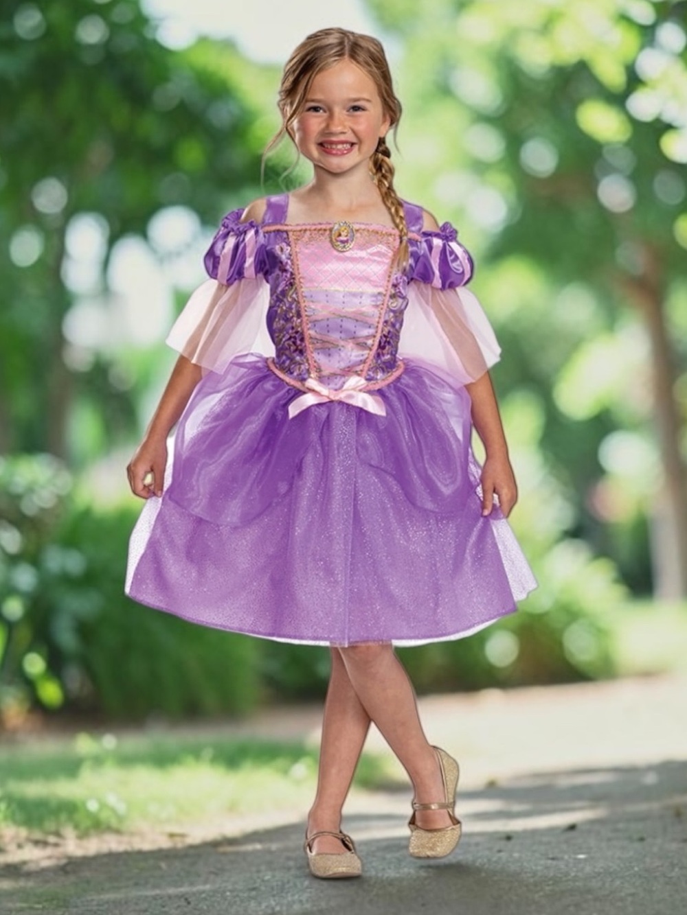 Disney Tangled Rapunzel Halloween Costume Dress
